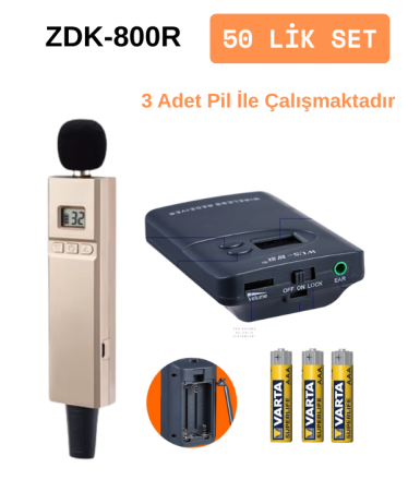 ZDK-800R 50 Lik Hac Umre Rehber Kulaklık Sistemleri 