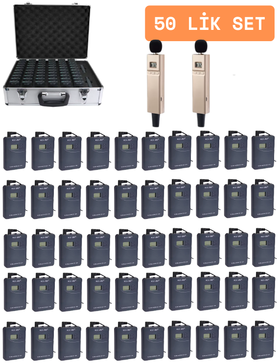 ZDK-800R 50 Lik Hac Umre Rehber Kulaklık Sistemleri 
