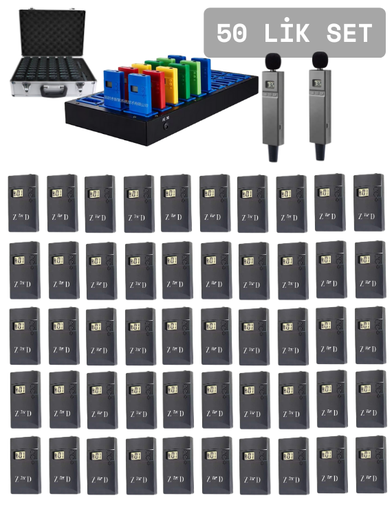 ZDK-938U 50 Lik Hac Umre Rehber Kulaklık Sistemleri 