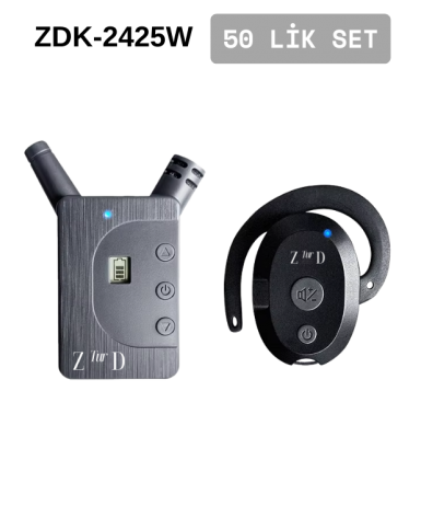 ZDK-2425W 50 Lik Set Tur Rehber Kulaklık  Sistemleri 