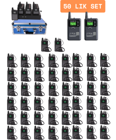 ZDK-313 50 Lik Hac Umre Rehber Kulaklık Sistemleri 