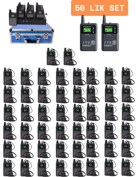 ZDK-313 50 Lik Hac Umre Rehber Kulaklık Sistemleri 