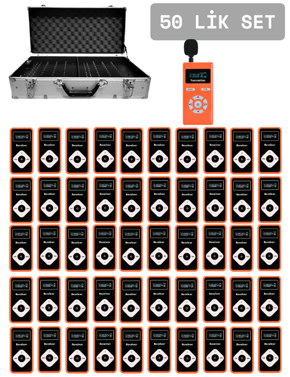 ZDK-330K 50 Lik Set Tur Rehber Kulaklık  Sistemleri 