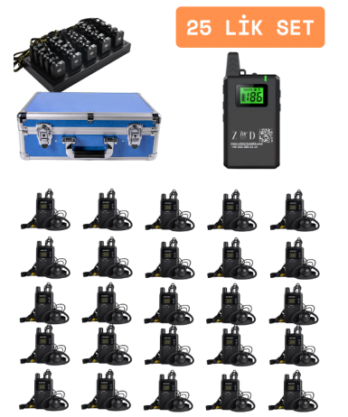 ZDK-813 25 Lik Hac Umre Rehber Kulaklık Sistemleri 