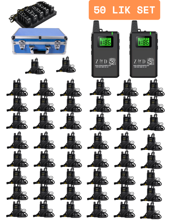 ZDK-813 50 Lik Hac Umre Rehber Kulaklık Sistemleri 
