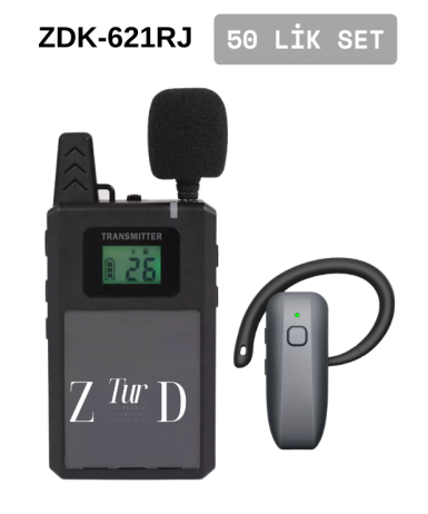 ZDK-621RJ 50 Lik Hac Umre Rehber Kulaklık Sistemleri 
