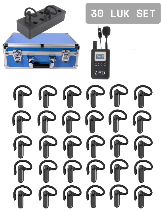 ZDK-6901R 30 Luk Set Tur Rehber Kulaklık  Sistemleri 
