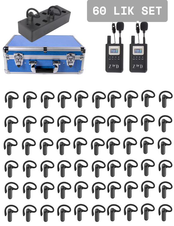 ZDK-6901R 60 Luk Set Tur Rehber Kulaklık  Sistemleri 
