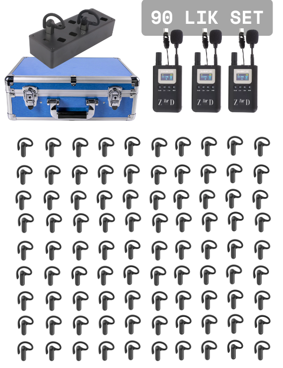 ZDK-6901R 90 Luk Set Tur Rehber Kulaklık  Sistemleri 