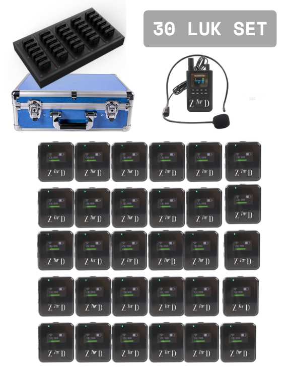 ZDK-7300RL 30 Luk Set Tur Rehber Kulaklık  Sistemleri 