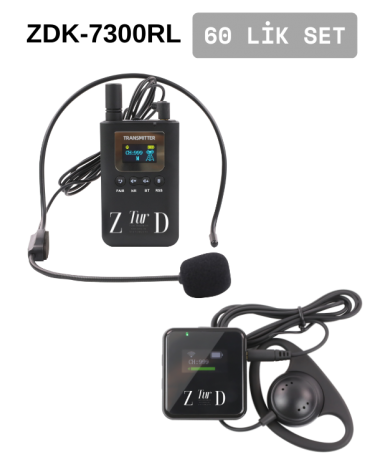 ZDK-7300RL 60 Luk Set Tur Rehber Kulaklık  Sistemleri 