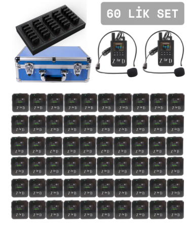 ZDK-7300RL 60 Luk Set Tur Rehber Kulaklık  Sistemleri 
