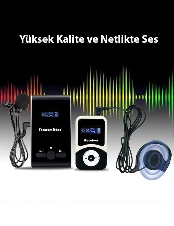 ZDK-100 50 Lik Hac Umre Rehber Kulaklık  Sistemleri 