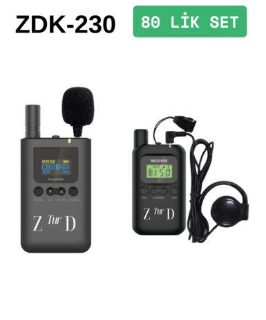 ZDK-230 80 Lik Hac Umre Rehber Kulaklık Sistemleri 