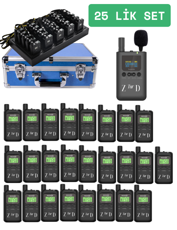 ZDK-230 25 Lik Hac Umre Rehber Kulaklık Sistemleri 
