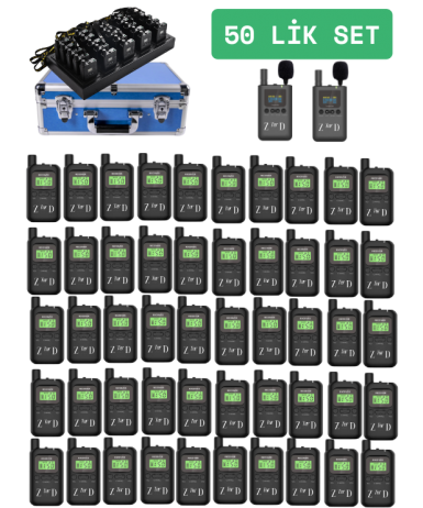 ZDK-230 50 Lik Hac Umre Rehber Kulaklık Sistemleri 