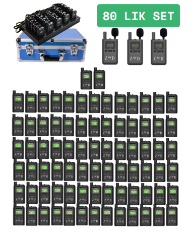 ZDK-230 80 Lik Hac Umre Rehber Kulaklık Sistemleri 