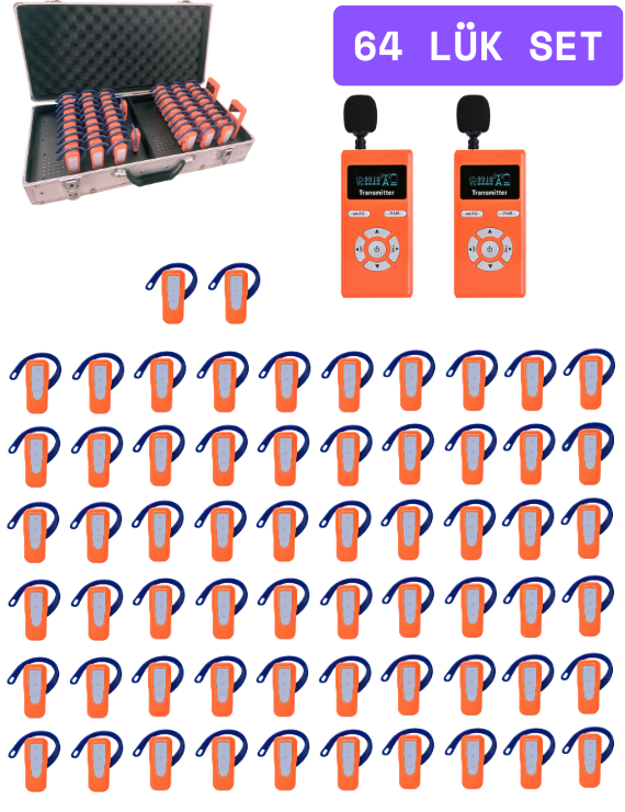 ZDK-330T 64 Lik Set Tur Rehber Kulaklık  Sistemleri 